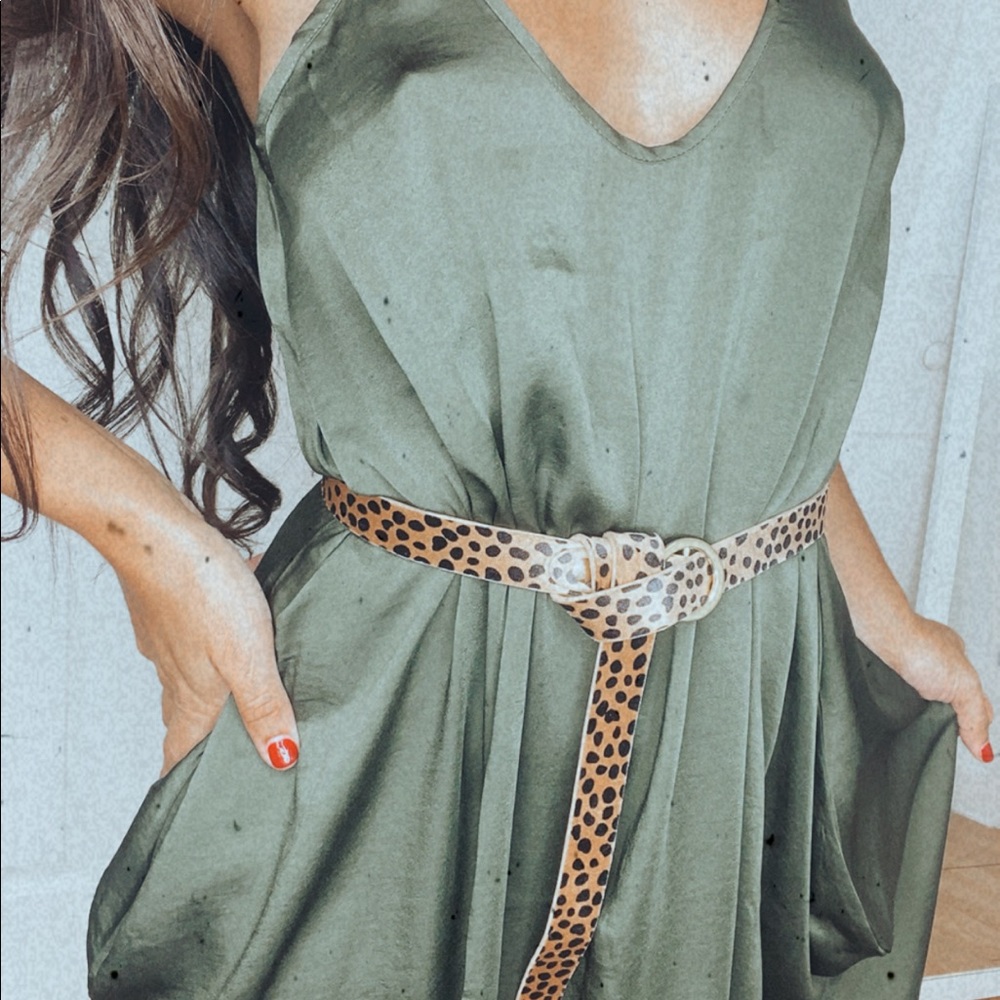 Green maxi dress